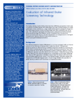 Evaluation of Infrared Brake Screening Technology