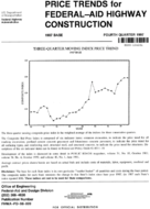Price Trends for FederalAid Highway Construction 1987 Base Fourth Quarter 1997