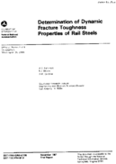 Determination of Dynamic Fracture Toughness Properties of Rail Steels