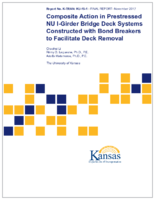 Composite Action in Prestressed NU IGirder Bridge Deck Systems Constructed with Bond Breakers to Facilitate Deck Removal