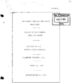 Interstate Commerce Commision Report of the Accident  Investigation Occuring on the BOSTON AND MAINE RAILROAD CLAREMONT JOT NH