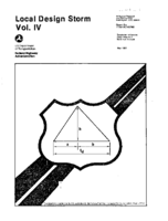Local Design Storm Volume 4 Tabulation of Sample Detail Results of Statistical Analysis