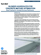 Blended Aggregates for Concrete Mixture Optimization Best Practices for Jointed Concrete Pavements  techbrief