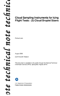 Cloud Sampling Instruments for Icing Flight Tests 3 Cloud Droplet Sizers