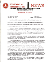 Department of Transportation News Urban Mass Transportation Administration UMTA 7272