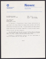 Federal Highway Administration News 1983