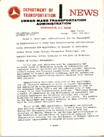Department of Transportation News Urban Mass Transportation Administration UMTA 73110