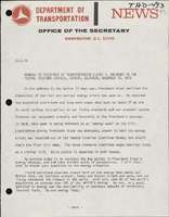 Remarks by Secretary of Transportation Claude S Brinegar to the Federal Regional Council November 15 1973
