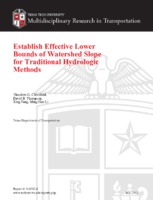 Establish Effective Lower Bounds of Watershed Slope for Traditional Hydrologic Methods