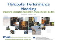 Helicopter performance modeling  improving helicopter modeling in environmental models