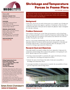 Shrinkage and Temperature Forces in Frame Piers Summary