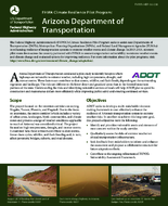 FHWA Climate Resilience Pilot Program Arizona Department of Transportation