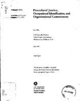 Procedural Justice Occupational Identification and Organizational Commitment