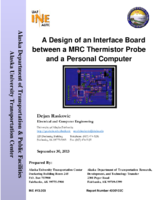 A design of an interface board between a MRC thermistor probe and a personal computer