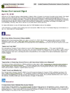 Human Environment Digest April 19 2018