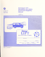 Americans with Disabilities Act ADA Paratransit Eligibility Manual