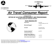 Air Travel Consumer Report September 2013