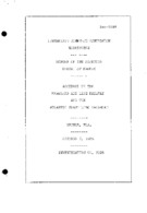 Interstate Commerce Commision Report of the Accident  Investigation Occuring on the SEABOARD AIR LINE RAILWAY AND ATLANTIC COAST LINE RAILROAD ARCHER FL
