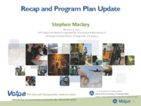 Recap and Program Plan Update