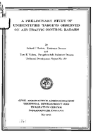 A Preliminary Study of Unidentified Targets Observed on Air Traffic Control Radars