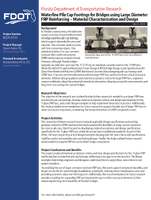 Waterline Pile Cap Footings for Bridges Using Large Diameter FRP Reinforcing  Material Characterization and Design Summary