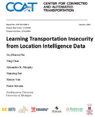 Learning Transportation Insecurity from Location Intelligence Data