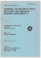 Technical Evaluation of Metal Detectors for Concealed Weapons Supplement 1
