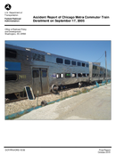 Accident Report of Chicago Metra Commuter Train Derailment on September 17 2005