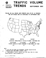 Traffic Volume Trends September 1991