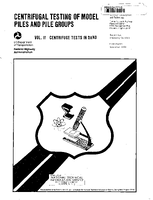 Centrifugal Testing of Model Piles and Pile Groups Volume II Centrifuge Test in Sand