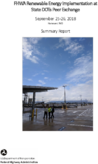 FHWA Renewable Energy Implementation at State DOTs Peer Exchange September 2526 2018 Hanover MD Summary Report
