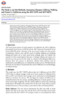 The Mode is not the Methods Assessing Changes in Biking Walking and Transit in California using the 2012 CHTS and 2017 NHTS
