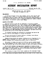 Investigation of Aircraft Accident AMERICAN AIRLINES NEAR BUFFALO NEW YORK 19540120