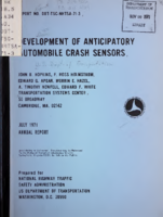 Development of Anticipatory Automobile Crash Sensors
