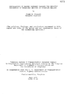 Installation of raised pavement markers for reducing incidences of wrongway driving in snowplow regions