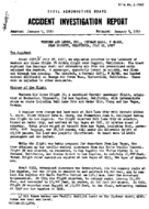 Investigation of Aircraft Accident WESTERN AIRLINES DAGGETT CALIFORNIA 19570725