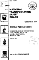 Interstate Commerce Commision Report of the Accident  Investigation Occuring on the AMTRAK TRAIN BRISTOL PA