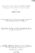 Seat belt and shoulder strap use among urban travelers  a comparison of results from 1974 and 1975 surveys  a report