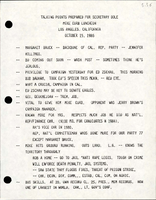 Talking Points Prepared for Secretary Dole Mike Curb Luncheon