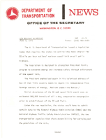 Department of Transportation News Releases for June 1975