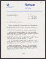 Department of Transportation News Releases JanuaryMay 1984
