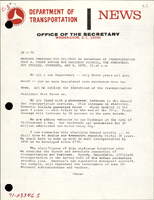 Remarks Prepared for Delivery by Secretary of Transportation John A Volpe before the Business Council