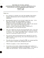 FAA Administrator David R Hinson Speeches June 1994