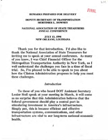 Deputy Secretary of Transportation Mortimer Downey Speeches July 1994