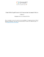 Urban Traffic Signal Control With Connected and Automated Vehicles A Survey