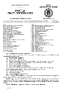 Part 20 Pilot Certificates