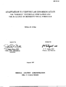 Adaptation to vestibular disorientation VIII Coriolis vestibular stimulation and the influence of different visual surrounds