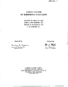 Human factors of emergency evacuation