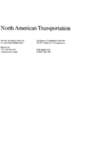 North American Transportation Statistics on Canadian Mexican and United States Transportation 1994