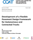 Development of a Flexible Pavement Design Framework for Autonomous and Connected Trucks